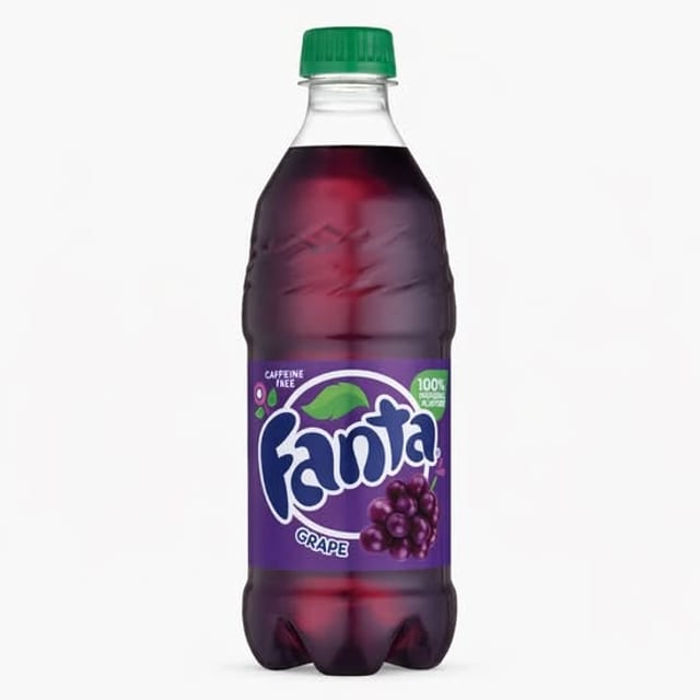 Fanta Grape Bottle.