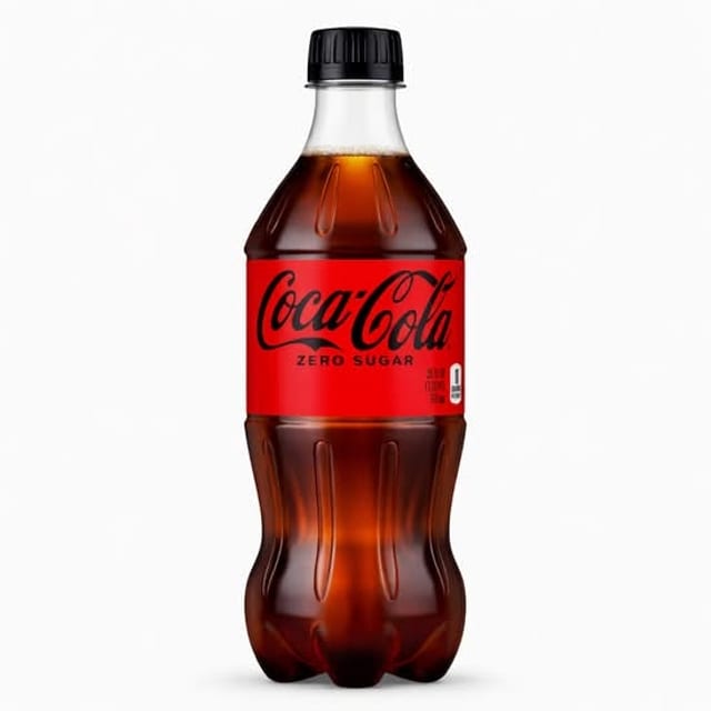 Coca-Cola Zero Sugar Bottle.